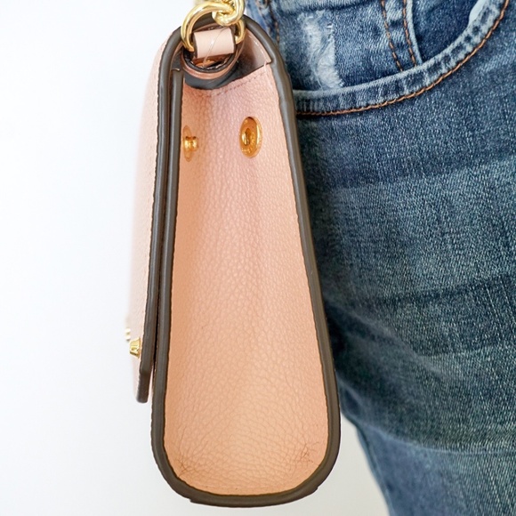 Michael Kors Hayes SM Clutch Leather Crossbody Bag - Picture 4 of 8